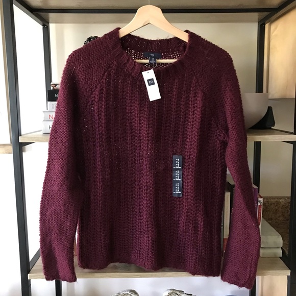 GAP Sweaters - 🌿 GAP Sangria chunky knit sweater